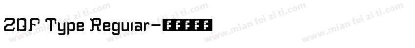 ZDF Type Regular字体转换
